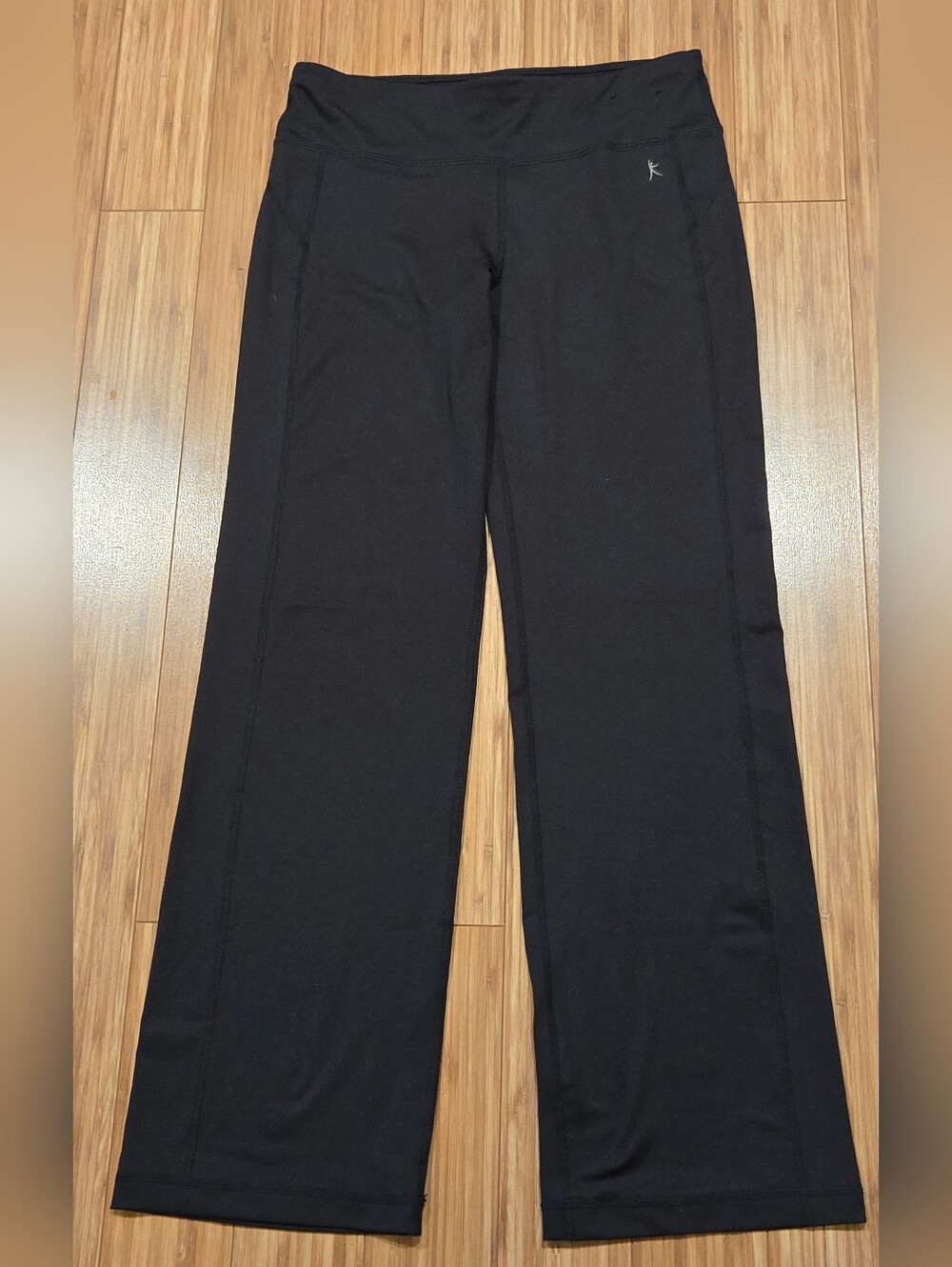 Danskin Now Black Active Pants with Logo Detail